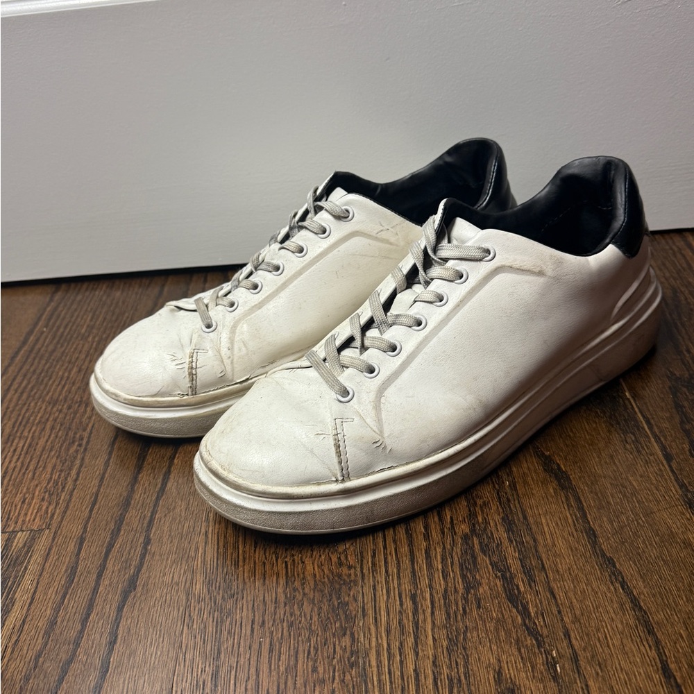 Zara White and Black Minimalist Sneakers
